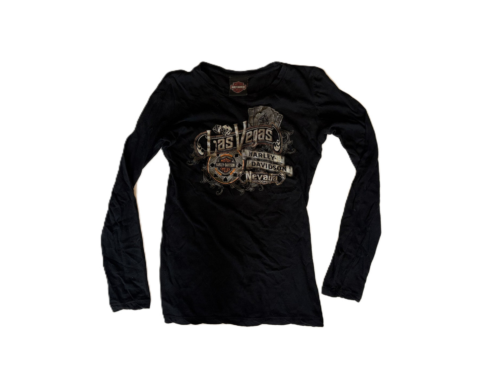 Harley-Davidson Las Vegas Nevada Long Sleeve T-Shirt Black Small